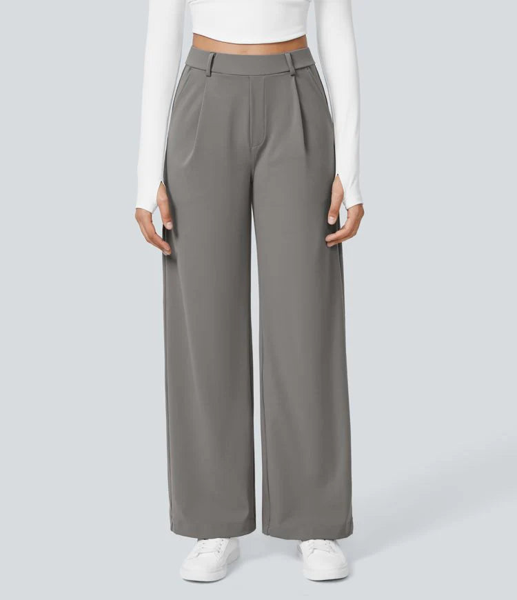 DanAnt | Pantalone Elastico Elegante a Vita Alta