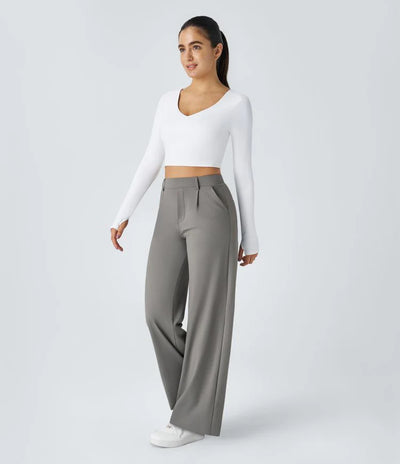 DanAnt | Pantalone Elastico Elegante a Vita Alta