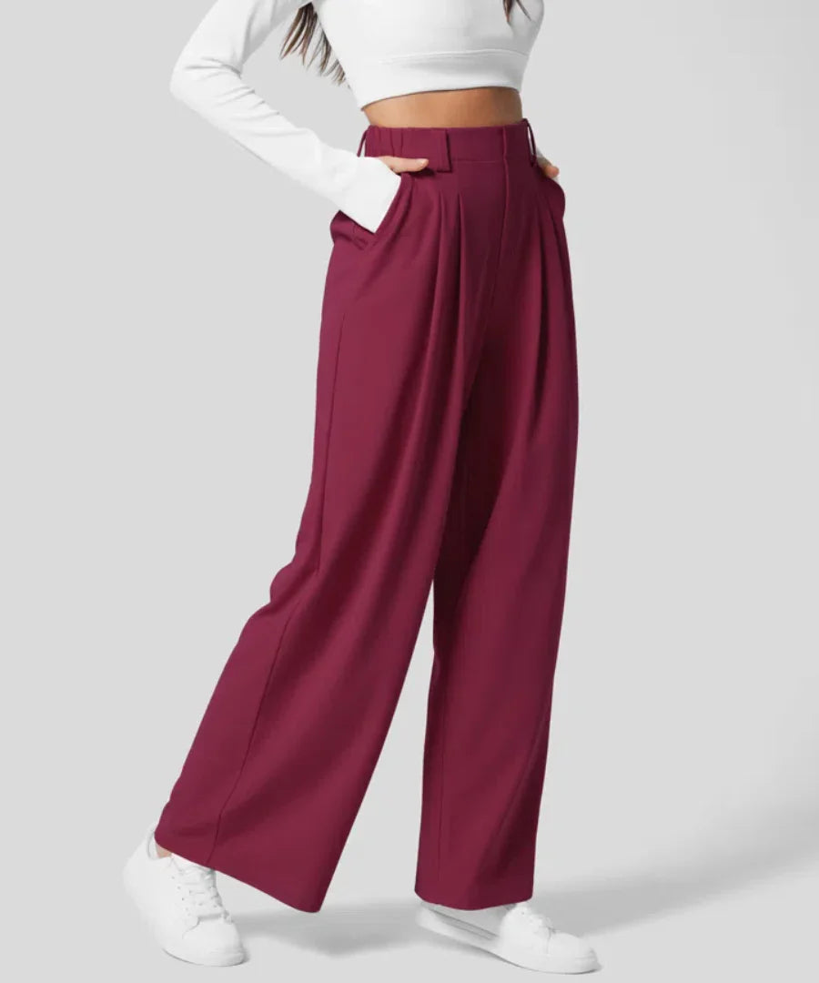 DanAnt | Pantalone Elastico Elegante a Vita Alta