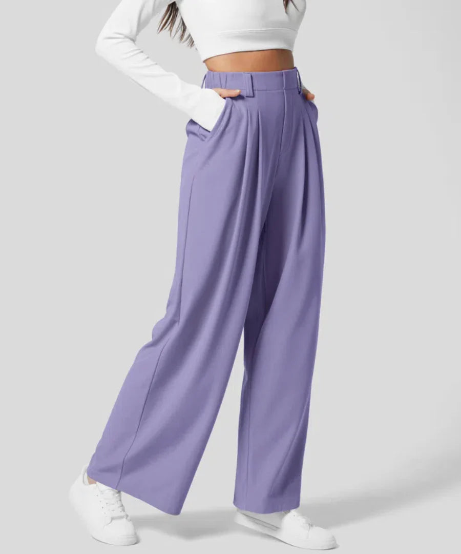 DanAnt | Pantalone Elastico Elegante a Vita Alta
