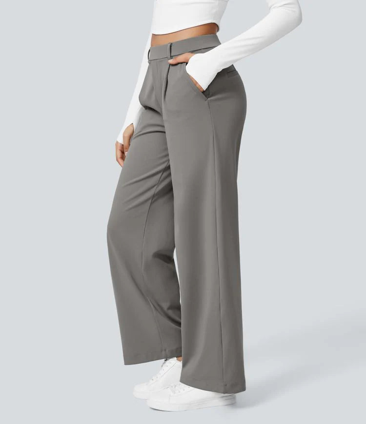 DanAnt | Pantalone Elastico Elegante a Vita Alta