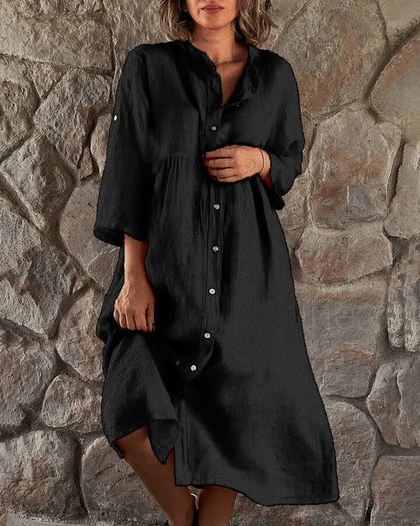 DanAnt | Abito Camicia in Cotone e Lino