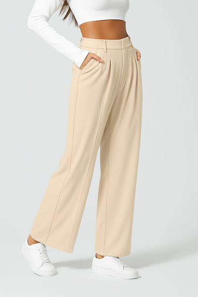 DanAnt | Pantalone Elastico Elegante a Vita Alta