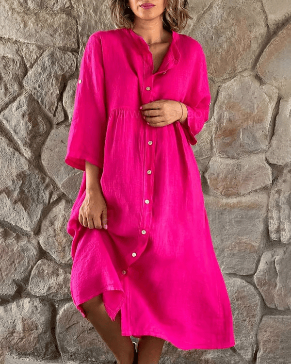 DanAnt | Abito Camicia in Cotone e Lino