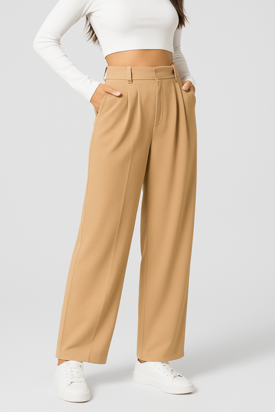 DanAnt | Pantalone Elastico Elegante a Vita Alta