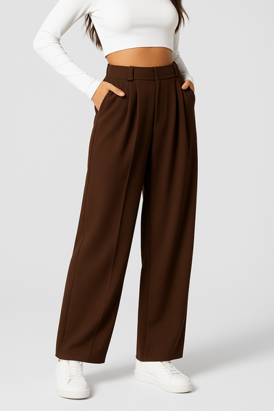 DanAnt | Pantalone Elastico Elegante a Vita Alta