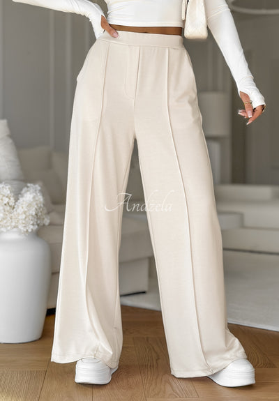 DanAnt | Pantaloni a gamba larga elasticizzati