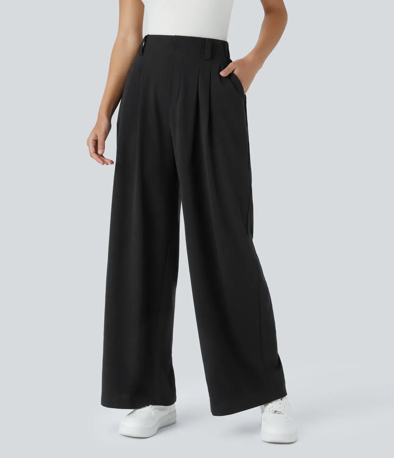 DanAnt | Pantalone Elastico Elegante a Vita Alta